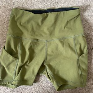 Green Biker shorts
